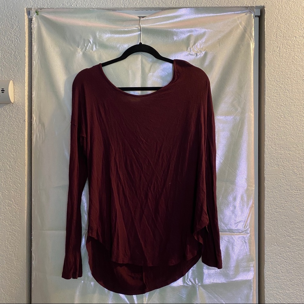 Foreign Exchange maroon long sleeve